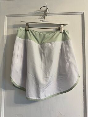 Green and white Simply Southern Athletic Skort